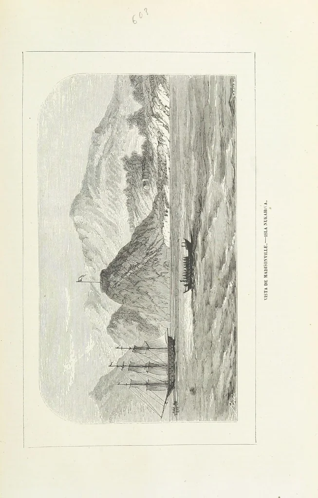 An illustration from Nuevo Viajero Universal, enciclopedia de viajes modernos, recopilacion de las obras mas notables sobre descubrimientos, exploraciones y aventuras, publicada por los mas célebres viajeros del siglo XIX. ... adornada con profusion de mapas, láminas sueltas y grabados, etc, 1859, leaf 677