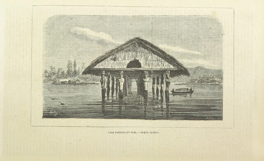 An illustration from Nuevo Viajero Universal, enciclopedia de viajes modernos, recopilacion de las obras mas notables sobre descubrimientos, exploraciones y aventuras, publicada por los mas célebres viajeros del siglo XIX. ... adornada con profusion de mapas, láminas sueltas y grabados, etc, 1859, leaf 694