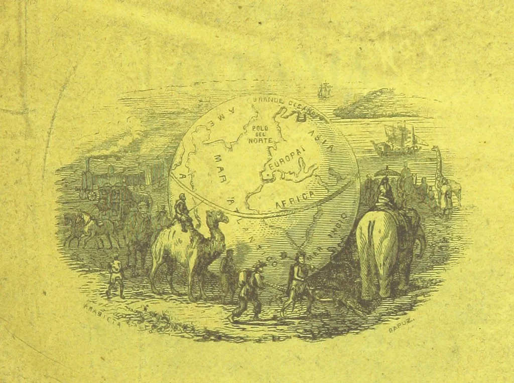 An illustration from Nuevo Viajero Universal, enciclopedia de viajes modernos, recopilacion de las obras mas notables sobre descubrimientos, exploraciones y aventuras, publicada por los mas célebres viajeros del siglo XIX. ... adornada con profusion de mapas, láminas sueltas y grabados, etc, 1859, leaf 7