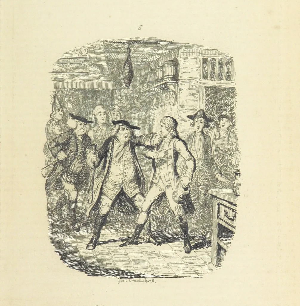 An illustration from The works of Henry Fielding ... with memoir of the author. By Thomas Roscoe, etc, 1845, leaf 197
