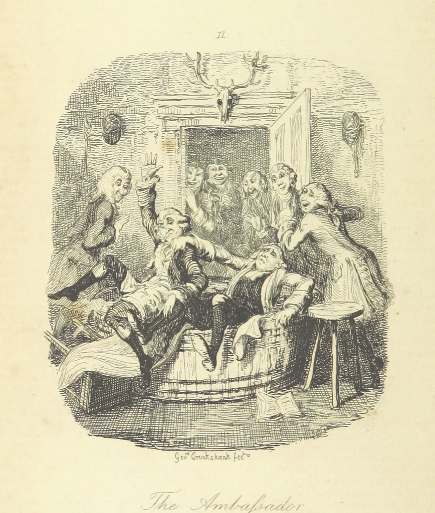 An illustration from The works of Henry Fielding ... with memoir of the author. By Thomas Roscoe, etc, 1845, leaf 408