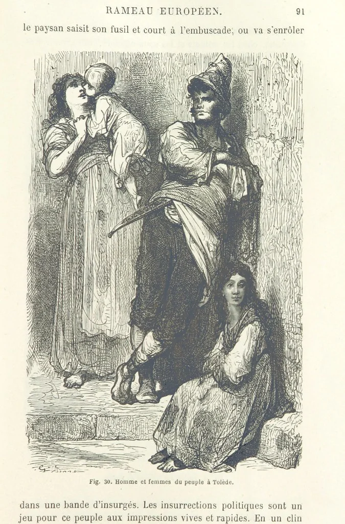 An illustration from Les Races Humaines ... Ouvrage illustré de 334 gravures dessinées sur bois, et de 8 chromo-lithographies, etc, 1872, leaf 103