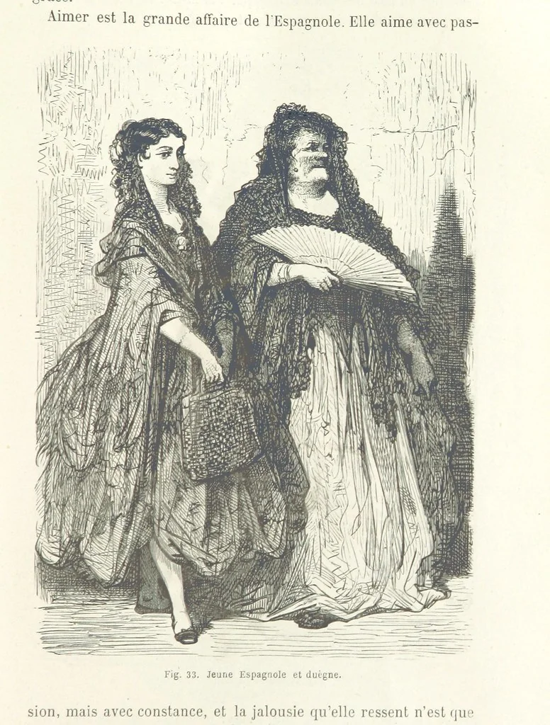 An illustration from Les Races Humaines ... Ouvrage illustré de 334 gravures dessinées sur bois, et de 8 chromo-lithographies, etc, 1872, leaf 107