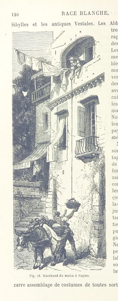 An illustration from Les Races Humaines ... Ouvrage illustré de 334 gravures dessinées sur bois, et de 8 chromo-lithographies, etc, 1872, leaf 132