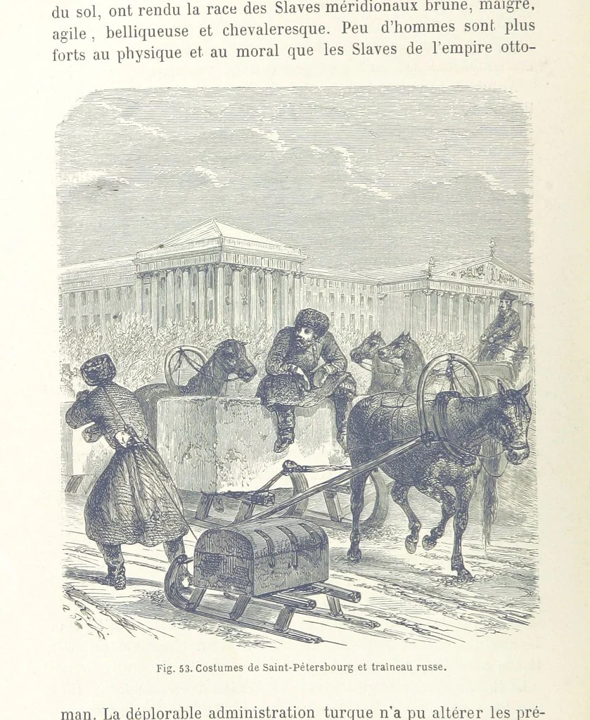 An illustration from Les Races Humaines ... Ouvrage illustré de 334 gravures dessinées sur bois, et de 8 chromo-lithographies, etc, 1872, leaf 144