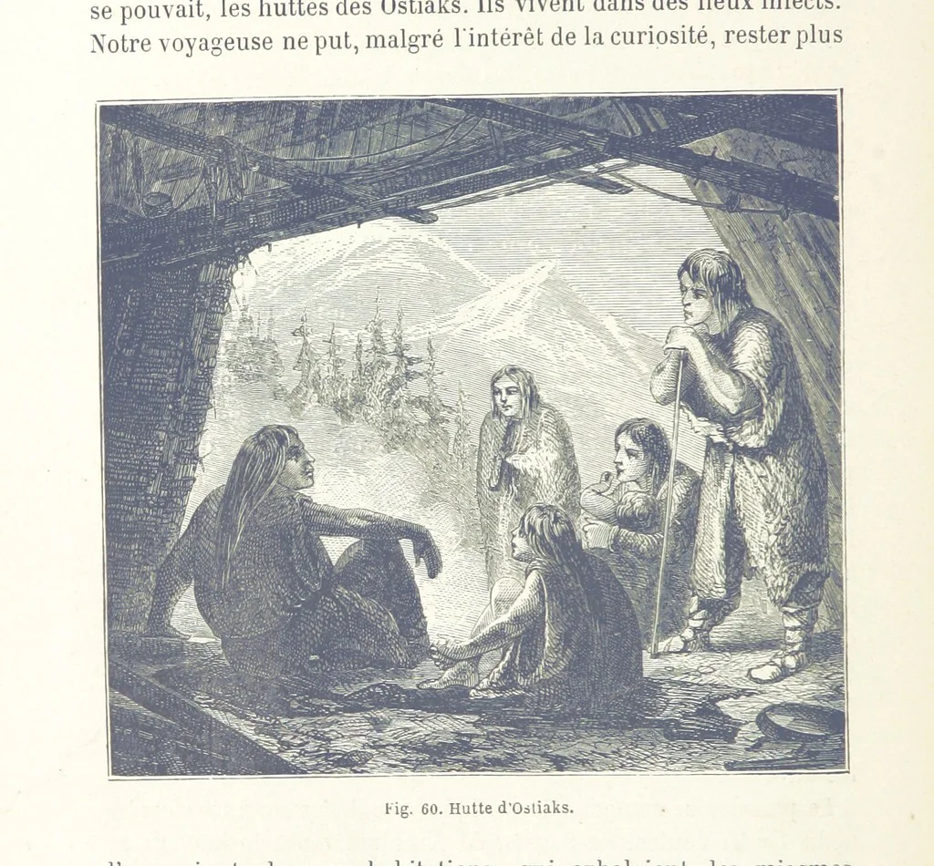 An illustration from Les Races Humaines ... Ouvrage illustré de 334 gravures dessinées sur bois, et de 8 chromo-lithographies, etc, 1872, leaf 152