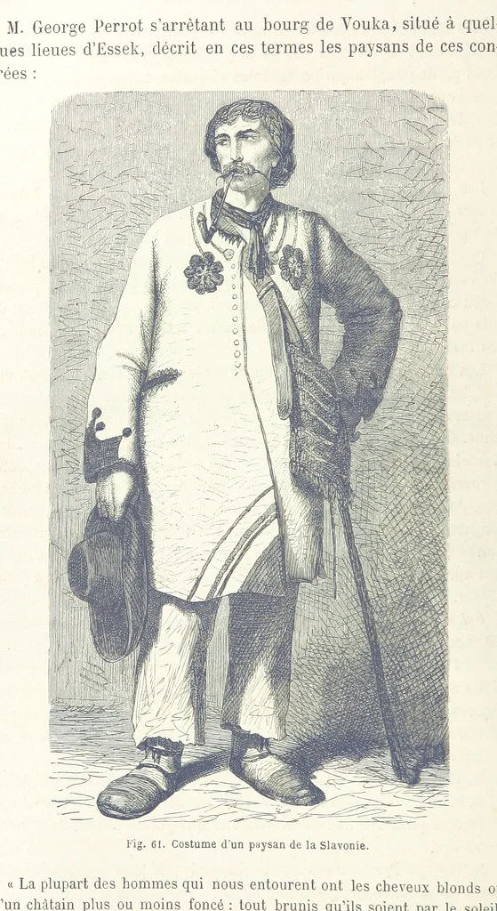 An illustration from Les Races Humaines ... Ouvrage illustré de 334 gravures dessinées sur bois, et de 8 chromo-lithographies, etc, 1872, leaf 154