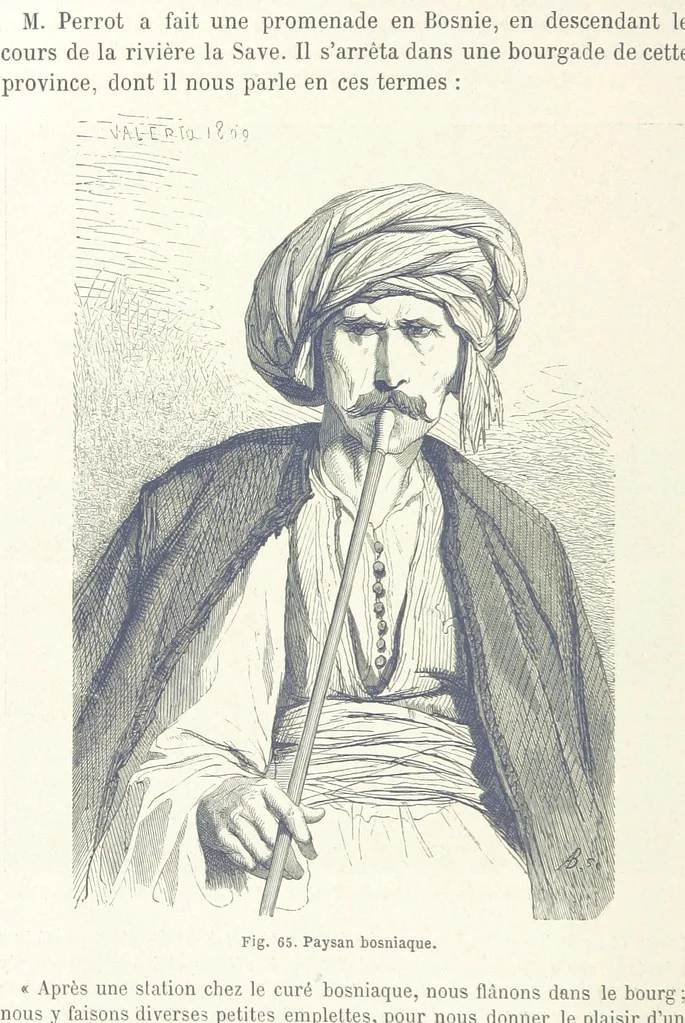 An illustration from Les Races Humaines ... Ouvrage illustré de 334 gravures dessinées sur bois, et de 8 chromo-lithographies, etc, 1872, leaf 160
