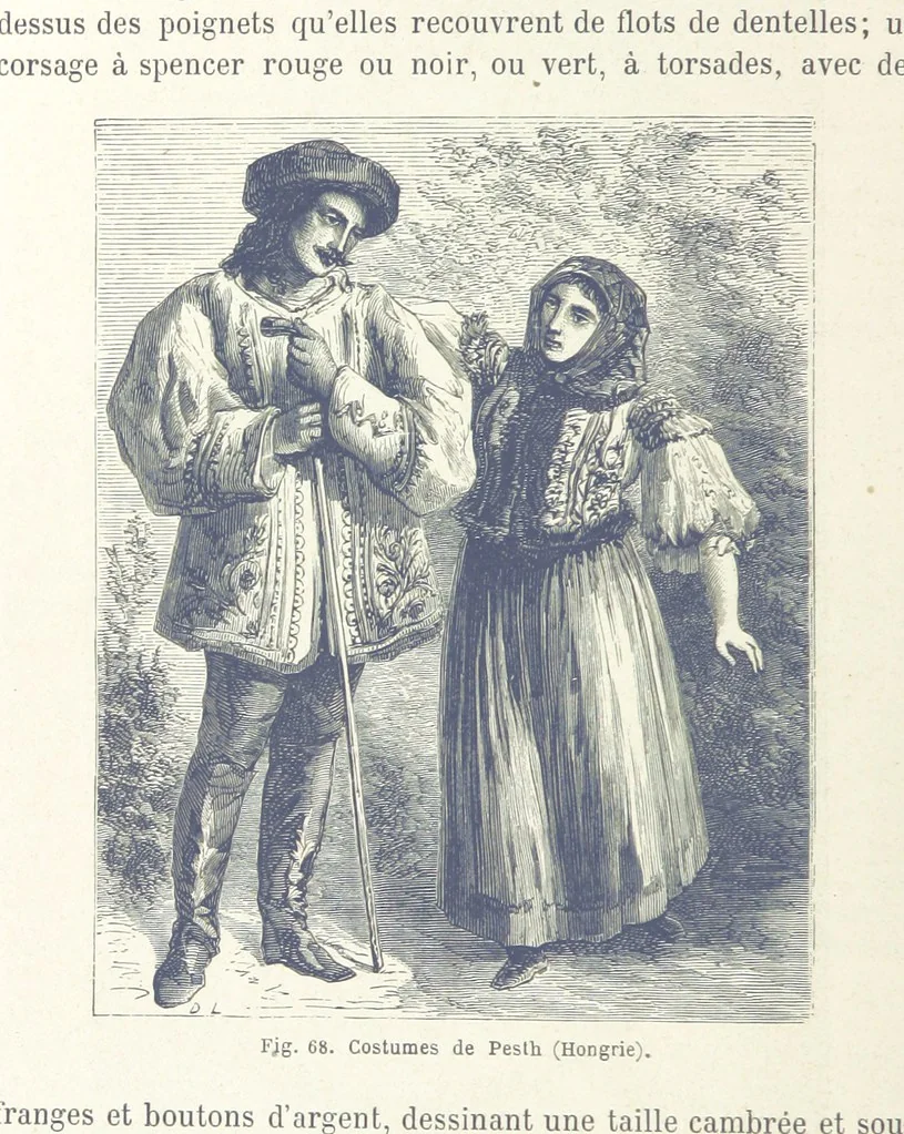 An illustration from Les Races Humaines ... Ouvrage illustré de 334 gravures dessinées sur bois, et de 8 chromo-lithographies, etc, 1872, leaf 164