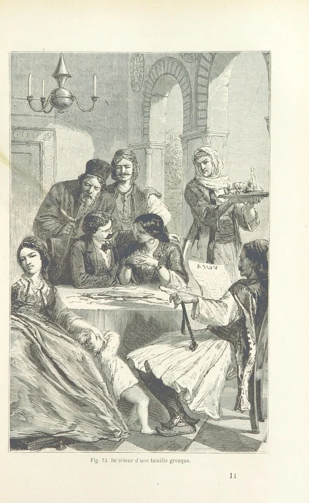 An illustration from Les Races Humaines ... Ouvrage illustré de 334 gravures dessinées sur bois, et de 8 chromo-lithographies, etc, 1872, leaf 173