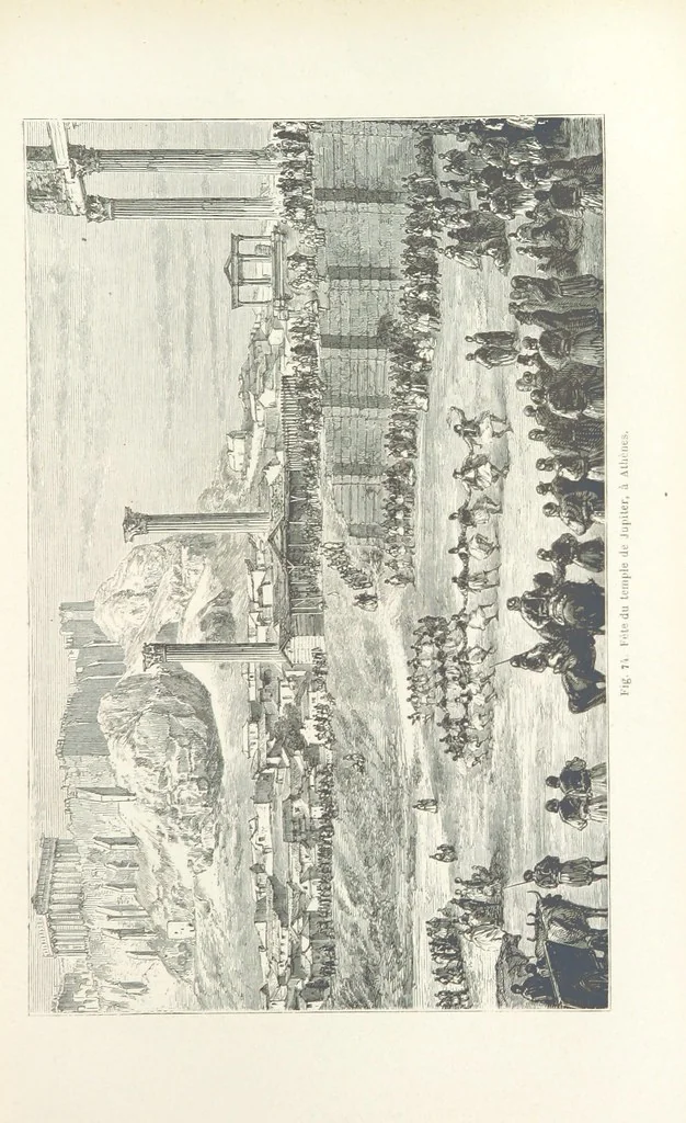 An illustration from Les Races Humaines ... Ouvrage illustré de 334 gravures dessinées sur bois, et de 8 chromo-lithographies, etc, 1872, leaf 177