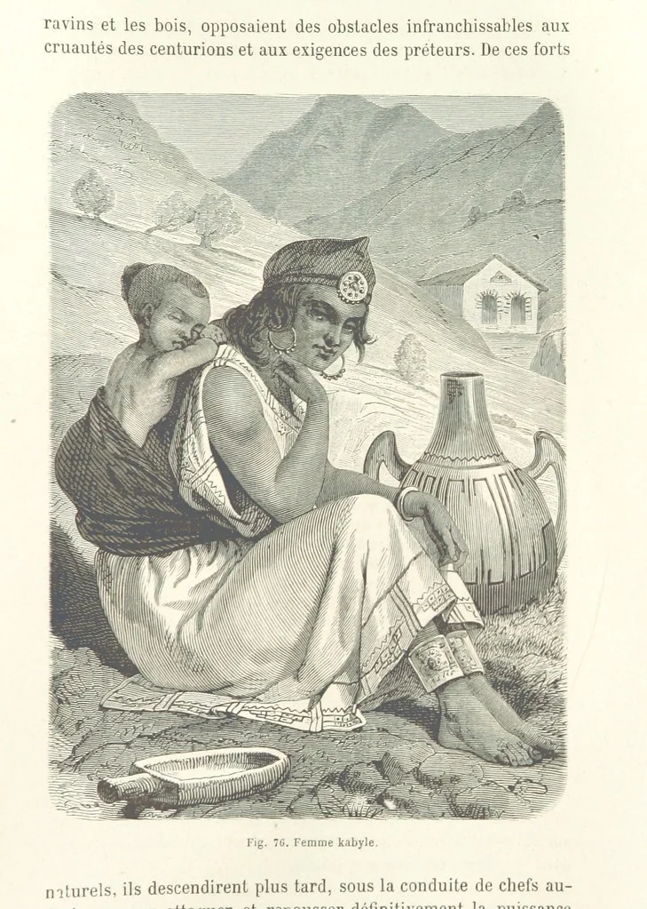 An illustration from Les Races Humaines ... Ouvrage illustré de 334 gravures dessinées sur bois, et de 8 chromo-lithographies, etc, 1872, leaf 185