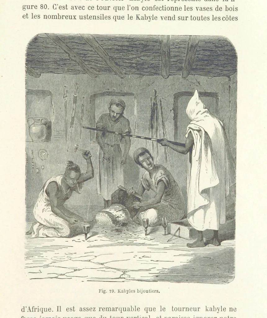 An illustration from Les Races Humaines ... Ouvrage illustré de 334 gravures dessinées sur bois, et de 8 chromo-lithographies, etc, 1872, leaf 193