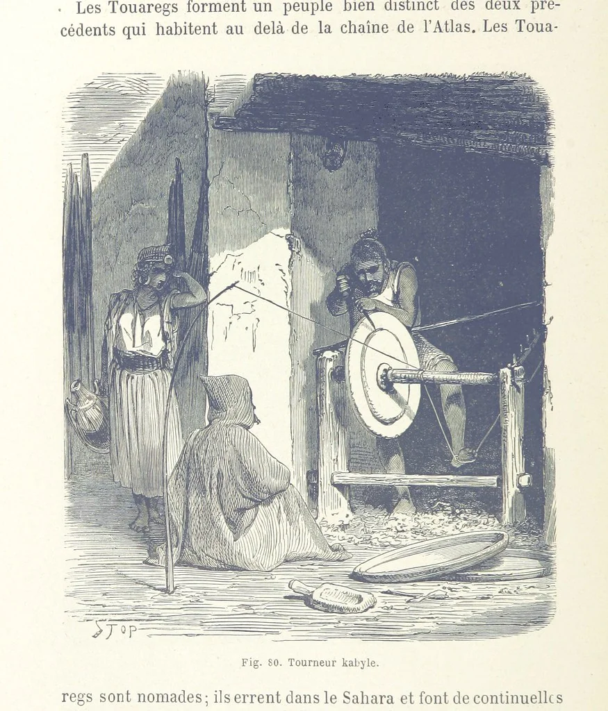 An illustration from Les Races Humaines ... Ouvrage illustré de 334 gravures dessinées sur bois, et de 8 chromo-lithographies, etc, 1872, leaf 194