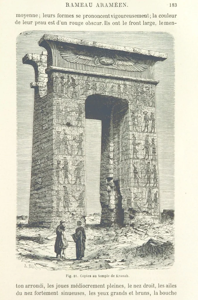 An illustration from Les Races Humaines ... Ouvrage illustré de 334 gravures dessinées sur bois, et de 8 chromo-lithographies, etc, 1872, leaf 197