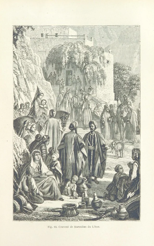 An illustration from Les Races Humaines ... Ouvrage illustré de 334 gravures dessinées sur bois, et de 8 chromo-lithographies, etc, 1872, leaf 221