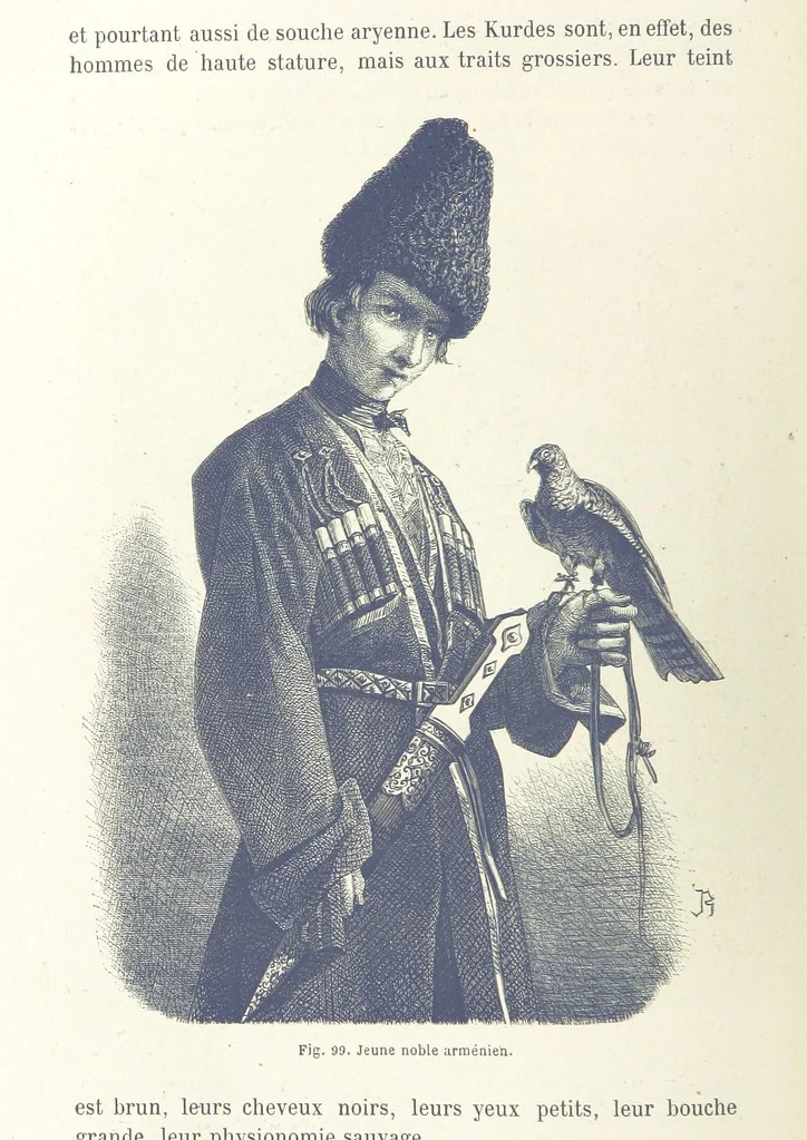 An illustration from Les Races Humaines ... Ouvrage illustré de 334 gravures dessinées sur bois, et de 8 chromo-lithographies, etc, 1872, leaf 230