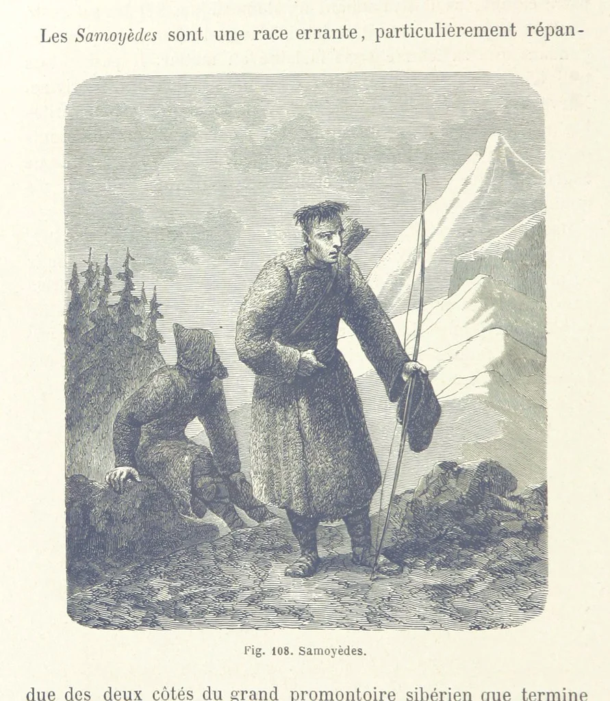 An illustration from Les Races Humaines ... Ouvrage illustré de 334 gravures dessinées sur bois, et de 8 chromo-lithographies, etc, 1872, leaf 248