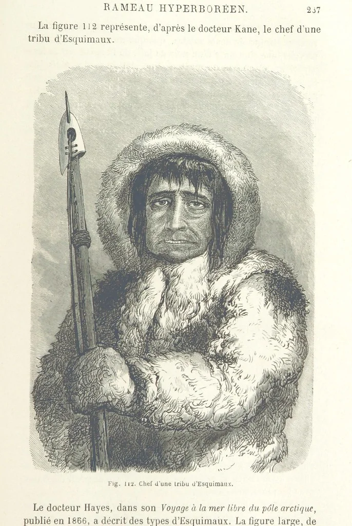 An illustration from Les Races Humaines ... Ouvrage illustré de 334 gravures dessinées sur bois, et de 8 chromo-lithographies, etc, 1872, leaf 253