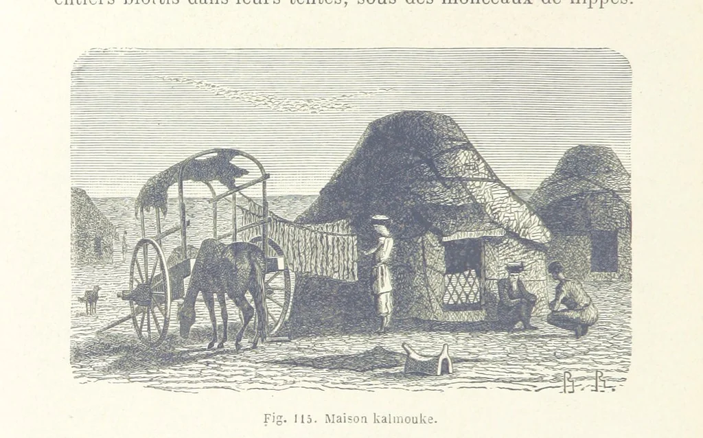 An illustration from Les Races Humaines ... Ouvrage illustré de 334 gravures dessinées sur bois, et de 8 chromo-lithographies, etc, 1872, leaf 258