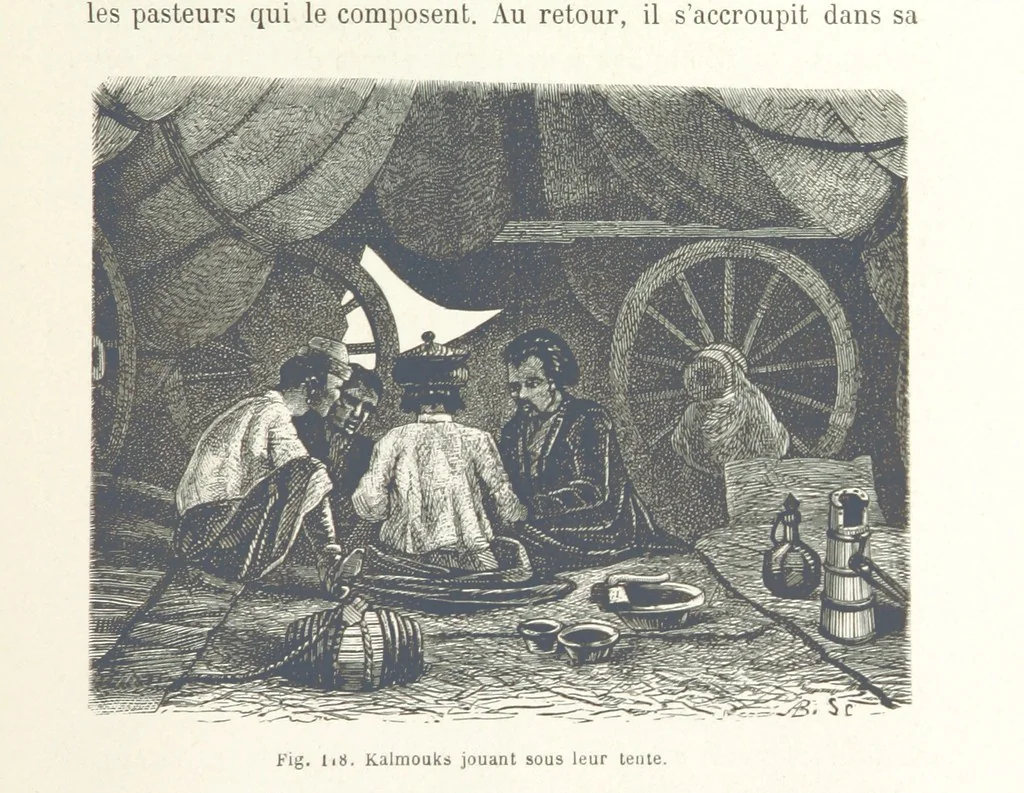 An illustration from Les Races Humaines ... Ouvrage illustré de 334 gravures dessinées sur bois, et de 8 chromo-lithographies, etc, 1872, leaf 261