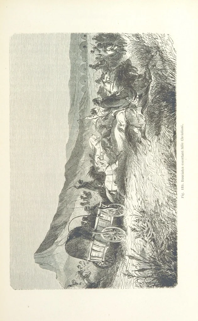 An illustration from Les Races Humaines ... Ouvrage illustré de 334 gravures dessinées sur bois, et de 8 chromo-lithographies, etc, 1872, leaf 263