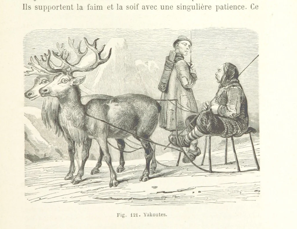 An illustration from Les Races Humaines ... Ouvrage illustré de 334 gravures dessinées sur bois, et de 8 chromo-lithographies, etc, 1872, leaf 267
