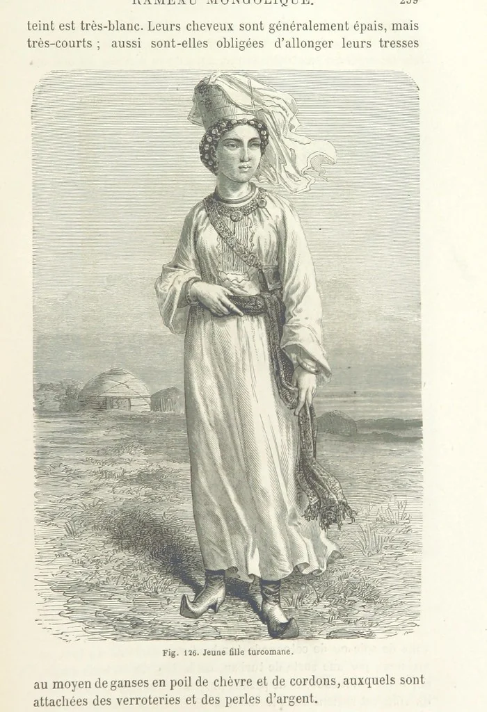 An illustration from Les Races Humaines ... Ouvrage illustré de 334 gravures dessinées sur bois, et de 8 chromo-lithographies, etc, 1872, leaf 275