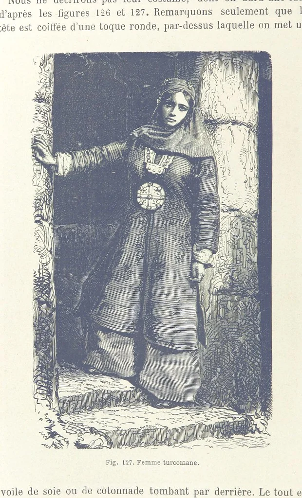 An illustration from Les Races Humaines ... Ouvrage illustré de 334 gravures dessinées sur bois, et de 8 chromo-lithographies, etc, 1872, leaf 276