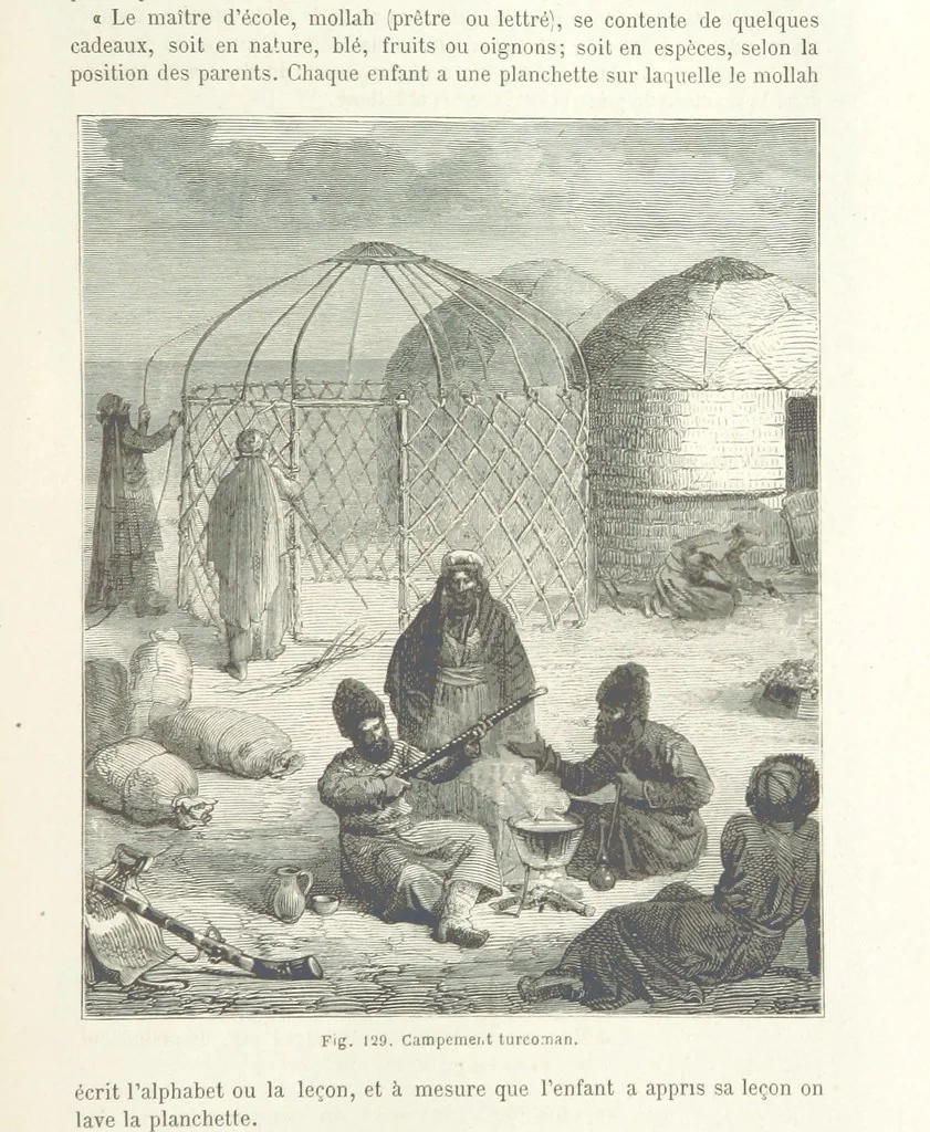 An illustration from Les Races Humaines ... Ouvrage illustré de 334 gravures dessinées sur bois, et de 8 chromo-lithographies, etc, 1872, leaf 279