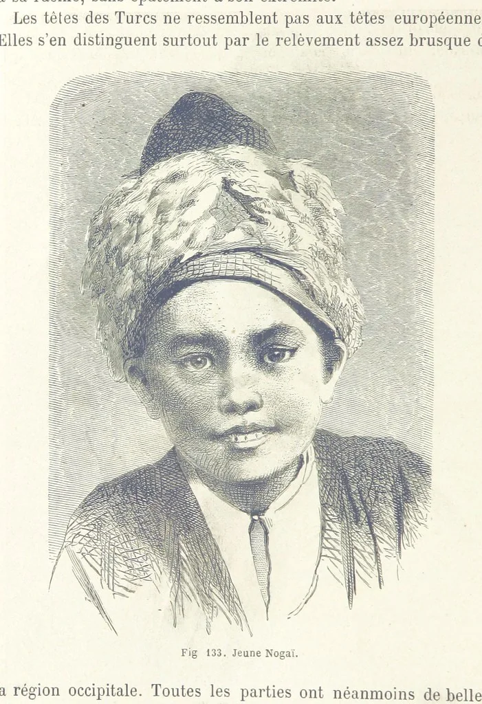 An illustration from Les Races Humaines ... Ouvrage illustré de 334 gravures dessinées sur bois, et de 8 chromo-lithographies, etc, 1872, leaf 286