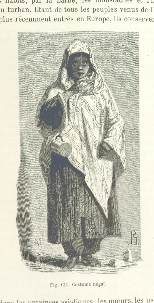 An illustration from Les Races Humaines ... Ouvrage illustré de 334 gravures dessinées sur bois, et de 8 chromo-lithographies, etc, 1872, leaf 287