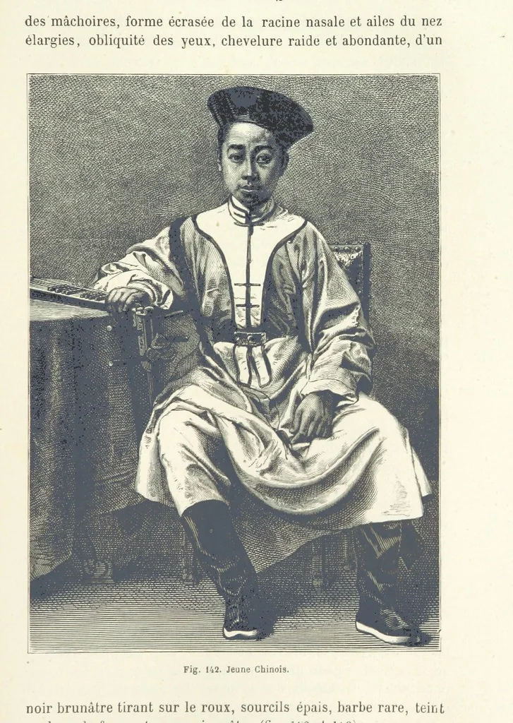 An illustration from Les Races Humaines ... Ouvrage illustré de 334 gravures dessinées sur bois, et de 8 chromo-lithographies, etc, 1872, leaf 307