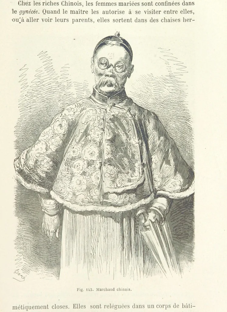 An illustration from Les Races Humaines ... Ouvrage illustré de 334 gravures dessinées sur bois, et de 8 chromo-lithographies, etc, 1872, leaf 309