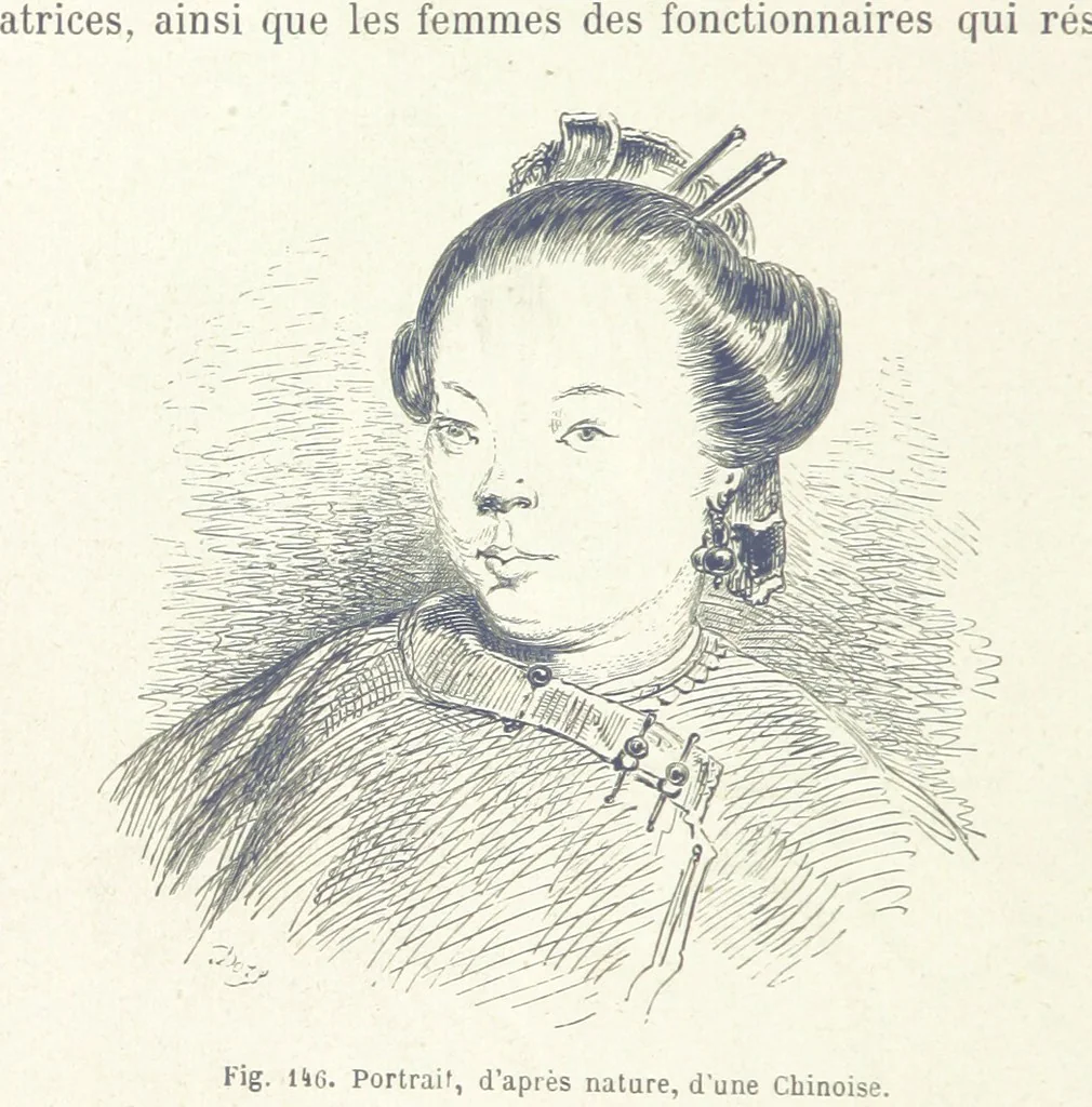 An illustration from Les Races Humaines ... Ouvrage illustré de 334 gravures dessinées sur bois, et de 8 chromo-lithographies, etc, 1872, leaf 312