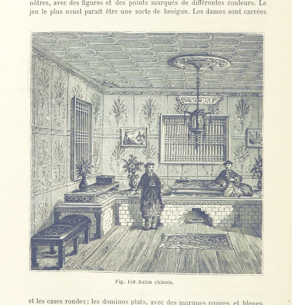An illustration from Les Races Humaines ... Ouvrage illustré de 334 gravures dessinées sur bois, et de 8 chromo-lithographies, etc, 1872, leaf 316