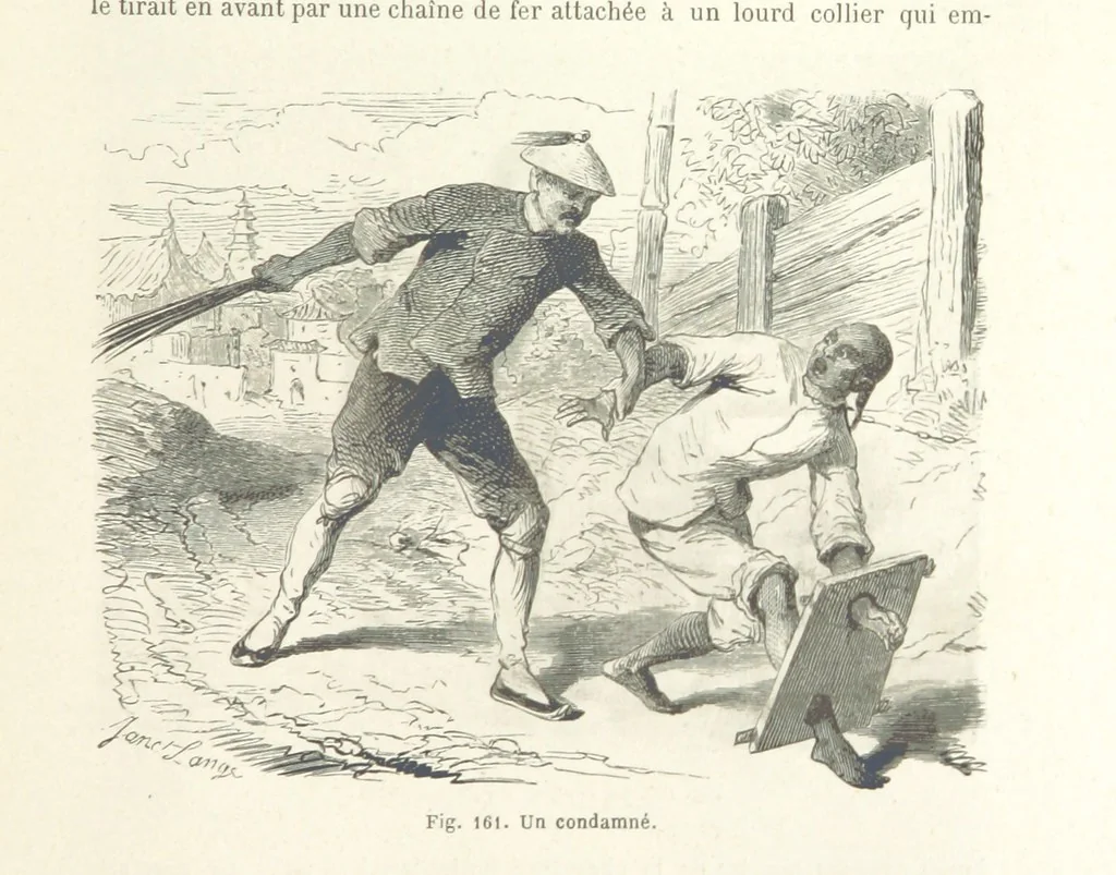 An illustration from Les Races Humaines ... Ouvrage illustré de 334 gravures dessinées sur bois, et de 8 chromo-lithographies, etc, 1872, leaf 345