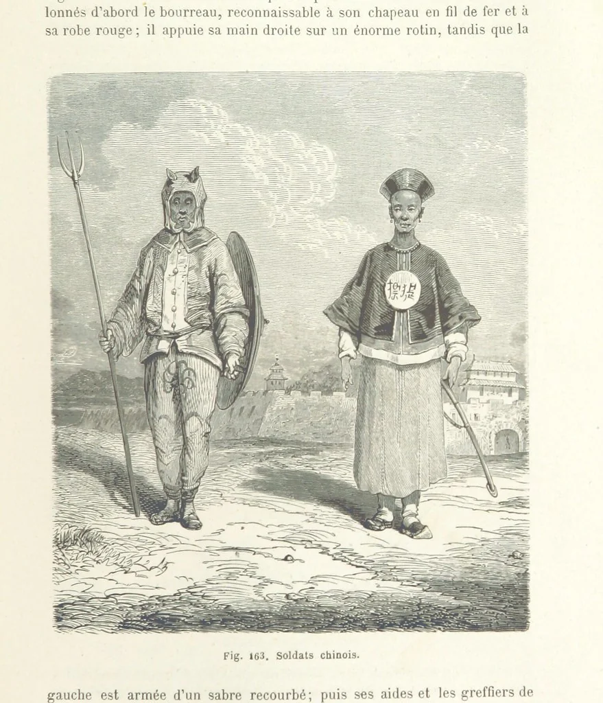 An illustration from Les Races Humaines ... Ouvrage illustré de 334 gravures dessinées sur bois, et de 8 chromo-lithographies, etc, 1872, leaf 347