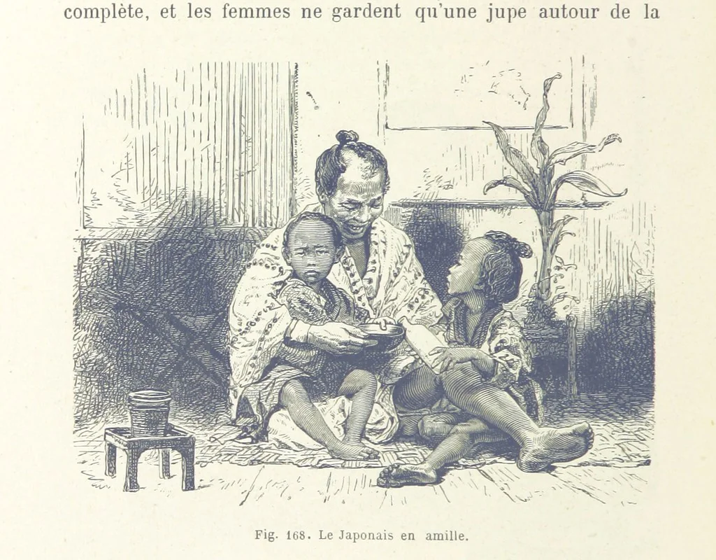 An illustration from Les Races Humaines ... Ouvrage illustré de 334 gravures dessinées sur bois, et de 8 chromo-lithographies, etc, 1872, leaf 354