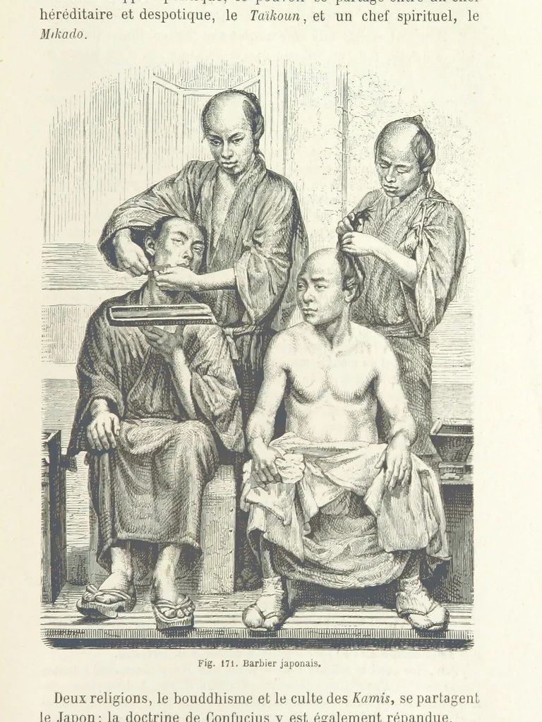 An illustration from Les Races Humaines ... Ouvrage illustré de 334 gravures dessinées sur bois, et de 8 chromo-lithographies, etc, 1872, leaf 357
