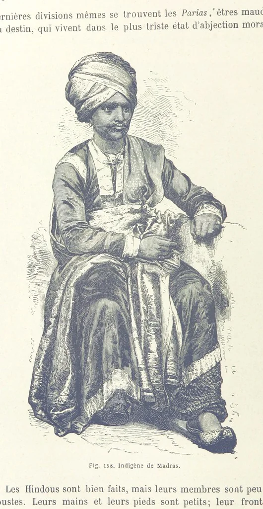An illustration from Les Races Humaines ... Ouvrage illustré de 334 gravures dessinées sur bois, et de 8 chromo-lithographies, etc, 1872, leaf 400