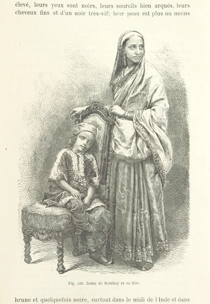 An illustration from Les Races Humaines ... Ouvrage illustré de 334 gravures dessinées sur bois, et de 8 chromo-lithographies, etc, 1872, leaf 401