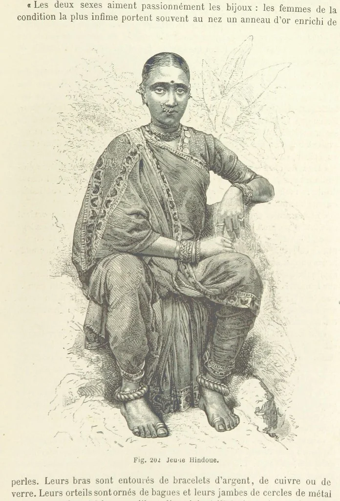 An illustration from Les Races Humaines ... Ouvrage illustré de 334 gravures dessinées sur bois, et de 8 chromo-lithographies, etc, 1872, leaf 405