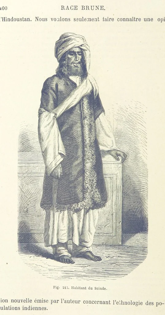 An illustration from Les Races Humaines ... Ouvrage illustré de 334 gravures dessinées sur bois, et de 8 chromo-lithographies, etc, 1872, leaf 420