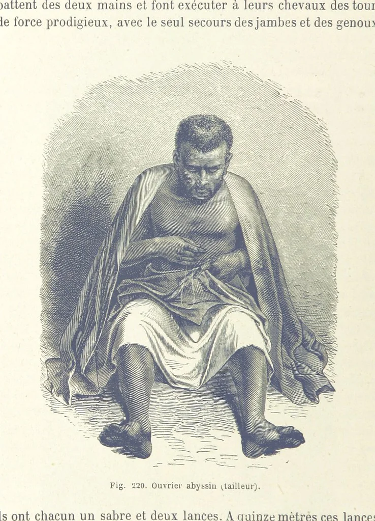 An illustration from Les Races Humaines ... Ouvrage illustré de 334 gravures dessinées sur bois, et de 8 chromo-lithographies, etc, 1872, leaf 428