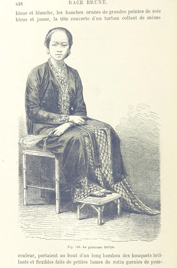 An illustration from Les Races Humaines ... Ouvrage illustré de 334 gravures dessinées sur bois, et de 8 chromo-lithographies, etc, 1872, leaf 448
