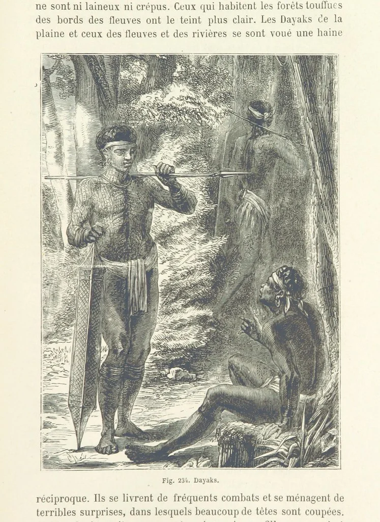 An illustration from Les Races Humaines ... Ouvrage illustré de 334 gravures dessinées sur bois, et de 8 chromo-lithographies, etc, 1872, leaf 453