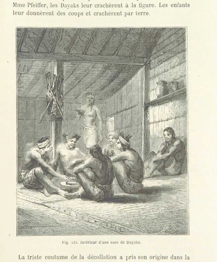 An illustration from Les Races Humaines ... Ouvrage illustré de 334 gravures dessinées sur bois, et de 8 chromo-lithographies, etc, 1872, leaf 455
