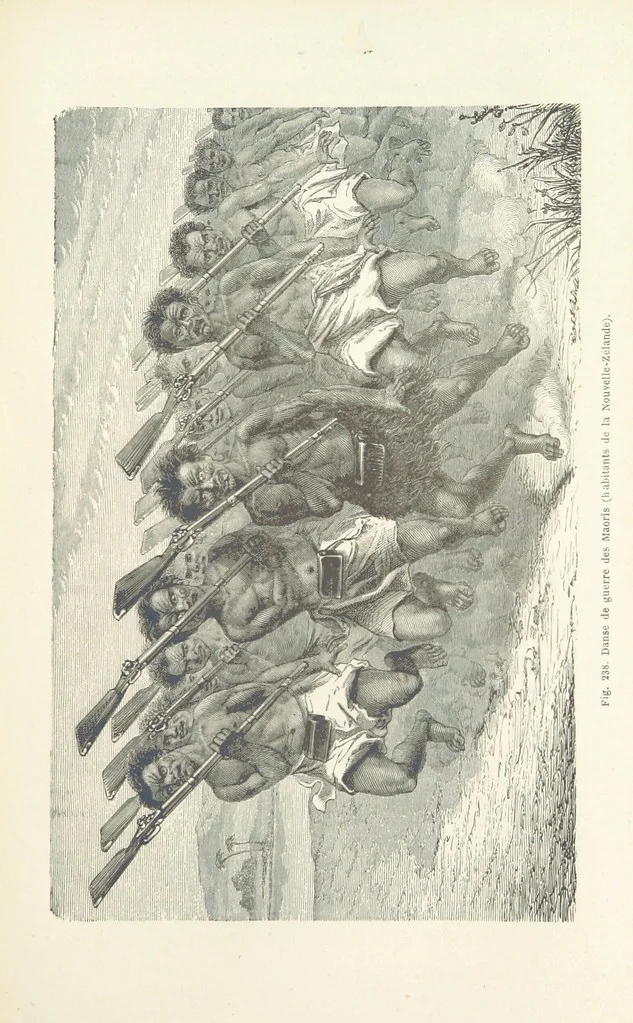 An illustration from Les Races Humaines ... Ouvrage illustré de 334 gravures dessinées sur bois, et de 8 chromo-lithographies, etc, 1872, leaf 465
