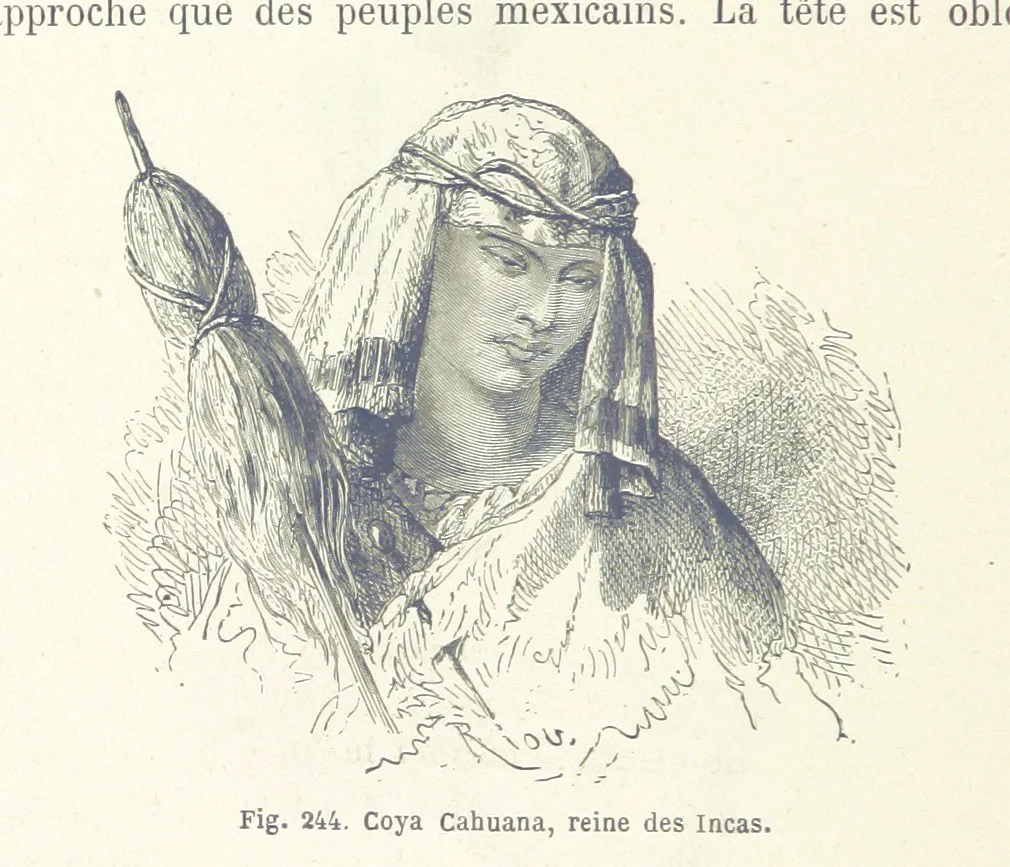 An illustration from Les Races Humaines ... Ouvrage illustré de 334 gravures dessinées sur bois, et de 8 chromo-lithographies, etc, 1872, leaf 494